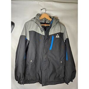 Gerry Youth Jacket Item#1234275 L 14/16 Removable Hood Black Winter Ski Coat EUC